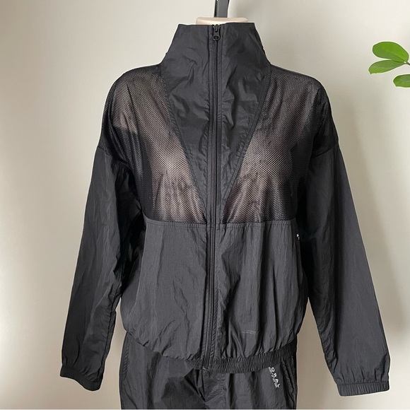 Koral Tracksuit Set Mesh Jacket Pants Luxury Activewear Black Size Medium - Picture 13 of 13